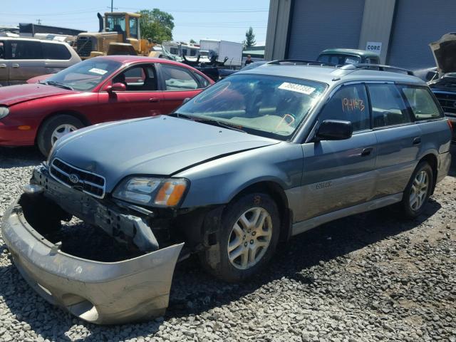 4S3BH675316669352 - 2001 SUBARU LEGACY OUT TEAL photo 2