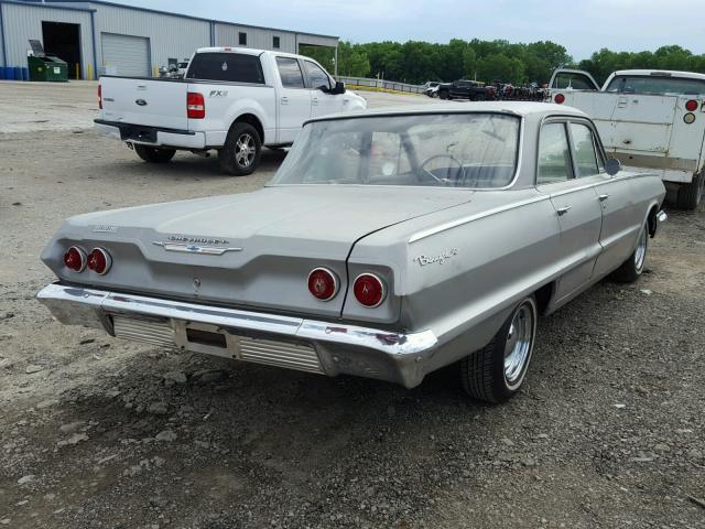 31169K208680 - 1963 CHEVROLET BISCAYNE GRAY photo 4