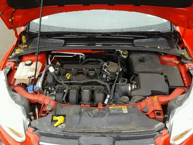 1FAHP3K23CL182347 - 2012 FORD FOCUS RED photo 7