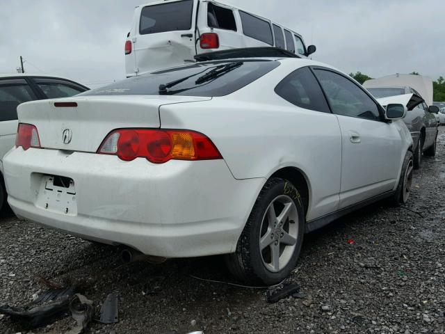 JH4DC54812C039654 - 2002 ACURA RSX WHITE photo 4