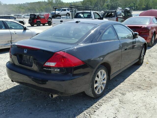 1HGCM82667A006621 - 2007 HONDA ACCORD EX BLACK photo 4