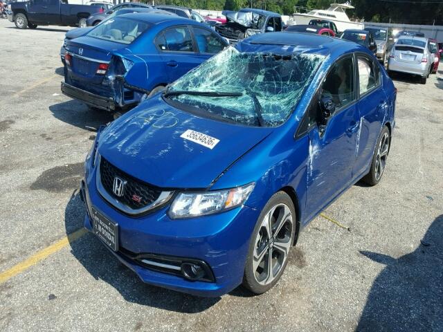 2HGFB6E50FH707178 - 2015 HONDA CIVIC SI BLUE photo 2