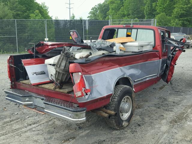 1FTHX26G8VEA61962 - 1997 FORD F250 RED photo 4