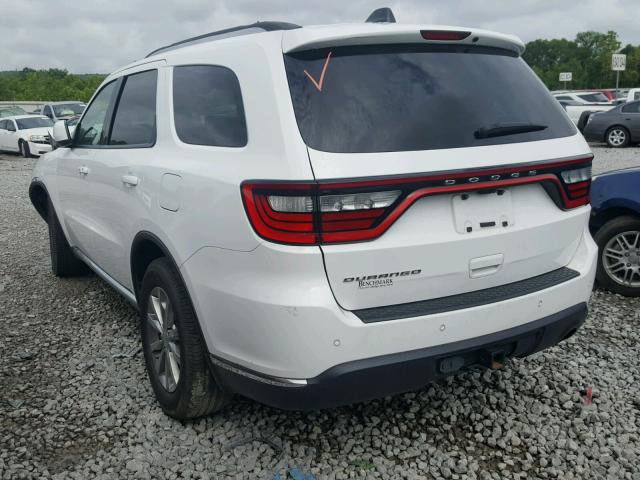 1C4RDHAG8HC823713 - 2017 DODGE DURANGO SX WHITE photo 3