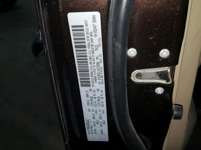 3C6UR5DL1HG733360 - 2017 RAM 2500 SLT BROWN photo 10