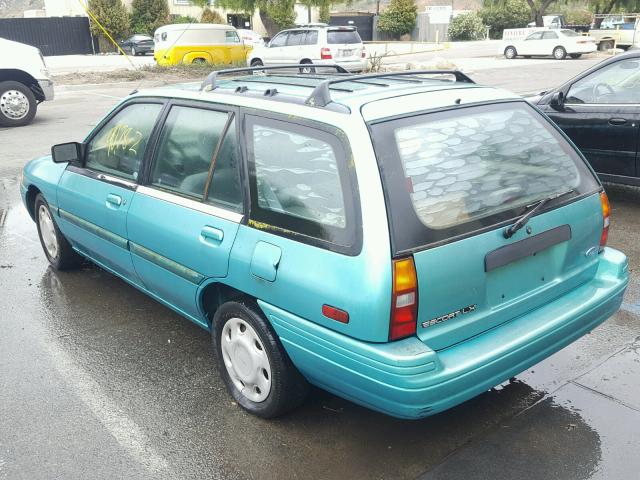 3FARP15J2RR123084 - 1994 FORD ESCORT LX TEAL photo 3