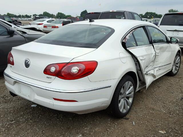 WVWMN7AN1AE543481 - 2010 VOLKSWAGEN CC SPORT WHITE photo 4