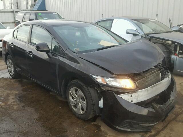 19XFB2F55DE241732 - 2013 HONDA CIVIC LX BLACK photo 1