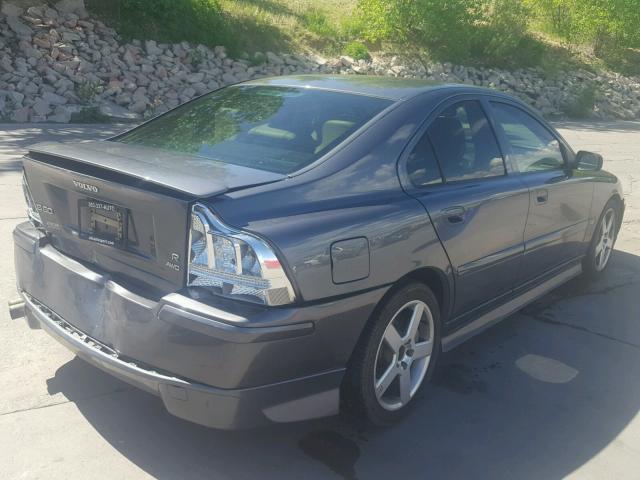 YV1RH527X52438988 - 2005 VOLVO S60 R GRAY photo 4