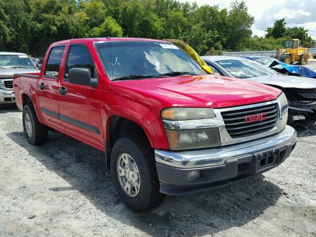 1GTDT13E478105352 - 2007 GMC CANYON RED photo 1