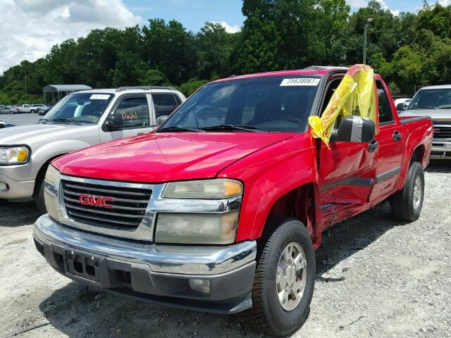 1GTDT13E478105352 - 2007 GMC CANYON RED photo 2