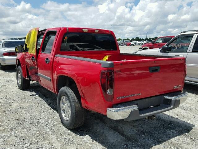 1GTDT13E478105352 - 2007 GMC CANYON RED photo 3