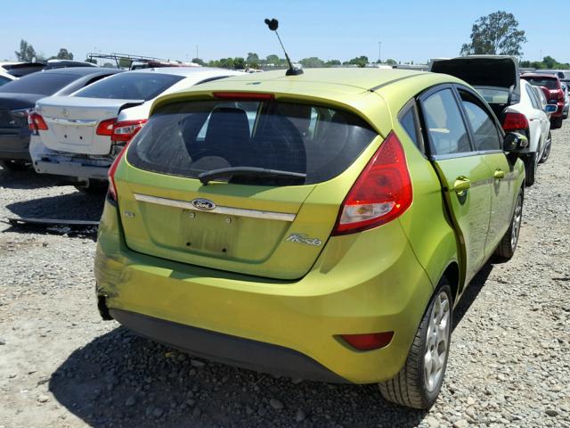 3FADP4FJ4BM130020 - 2011 FORD FIESTA SES GREEN photo 4