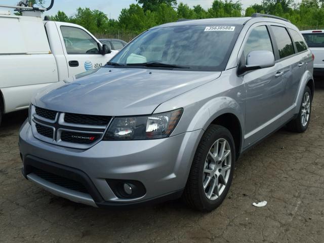 3C4PDDEG1HT588120 - 2017 DODGE JOURNEY GT SILVER photo 2