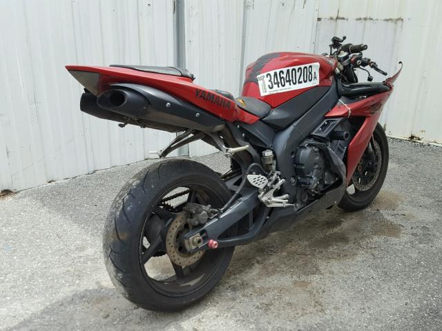 JYARN13E84A006677 - 2004 YAMAHA YZFR1 RED photo 4