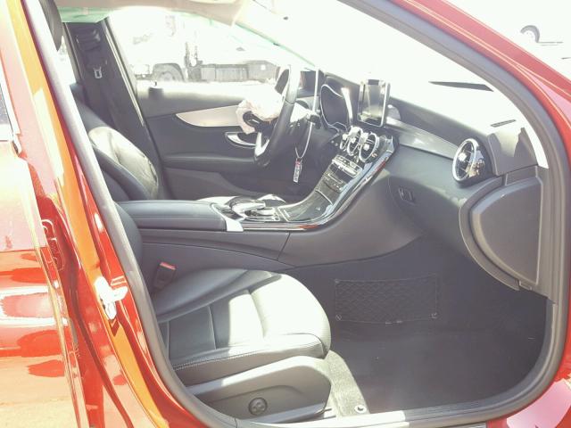 55SWF4JB0GU122450 - 2016 MERCEDES-BENZ C 300 RED photo 5