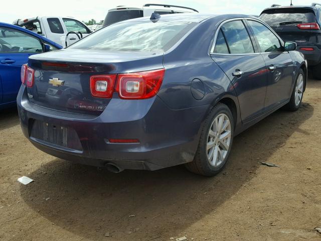 1G11H5SA6DF281345 - 2013 CHEVROLET MALIBU LTZ ლურჯი ფოტო 4