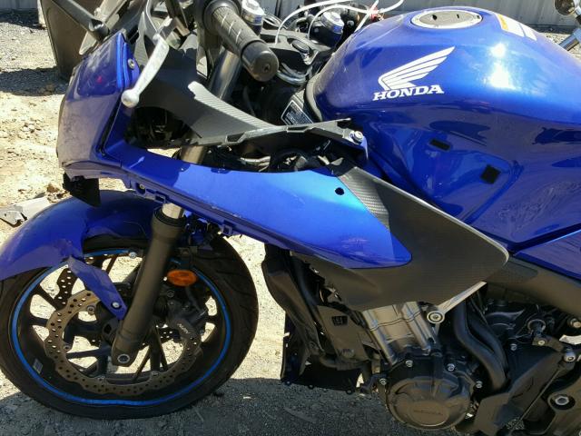 MLHRC7402E5000817 - 2014 HONDA CBR650 F BLUE photo 9