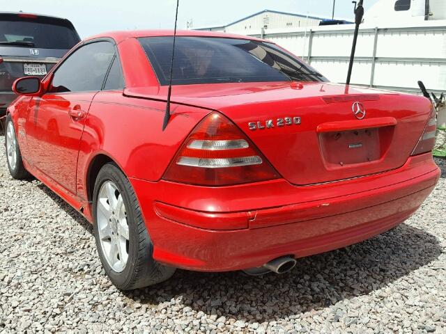 WDBKK49F71F177093 - 2001 MERCEDES-BENZ SLK 230 KO RED photo 3