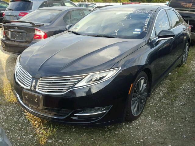 3LN6L2GK5ER827127 - 2014 LINCOLN MKZ შავი ფოტო 2