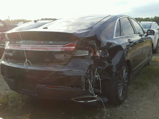 3LN6L2GK5ER827127 - 2014 LINCOLN MKZ BLACK photo 4