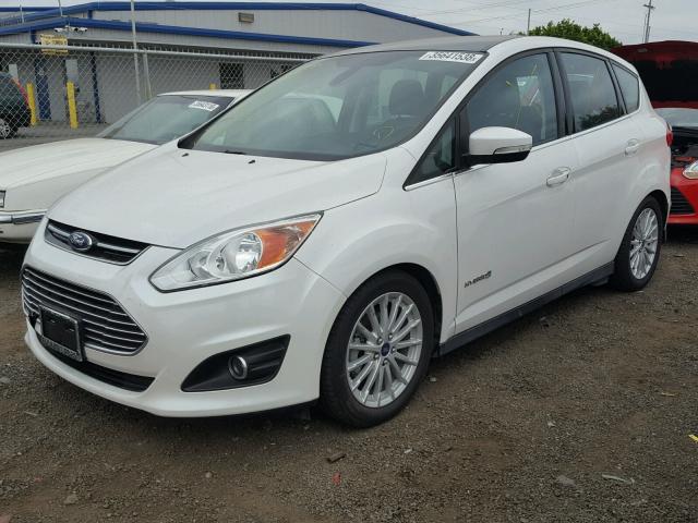 1FADP5BU8EL520422 - 2014 FORD C-MAX SEL WHITE photo 2