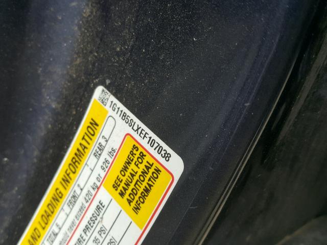 1G11B5SLXEF107038 - 2014 CHEVROLET MALIBU LS BLUE photo 10