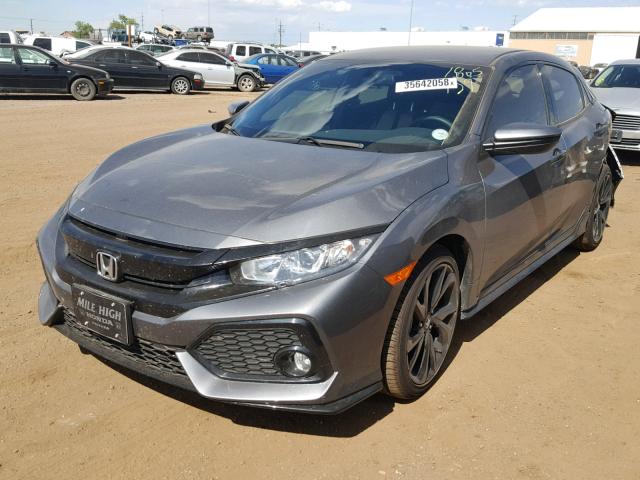 SHHFK7G41JU217788 - 2018 HONDA CIVIC SPOR GRAY photo 2
