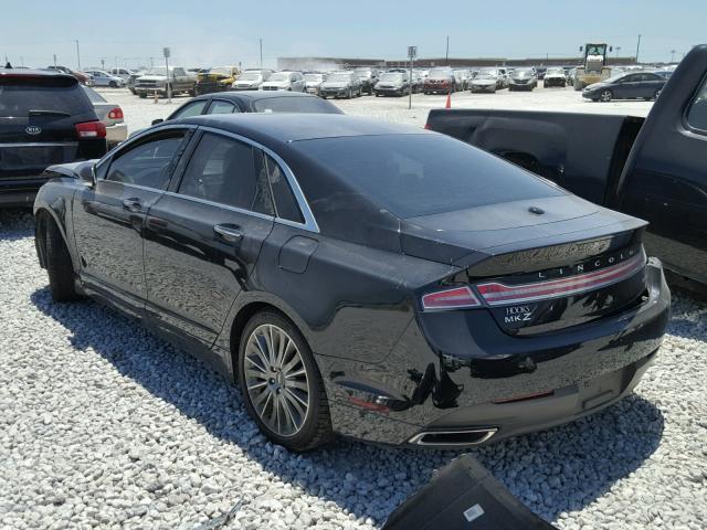 3LN6L2LU1GR603167 - 2016 LINCOLN MKZ HYBRID BLACK photo 3