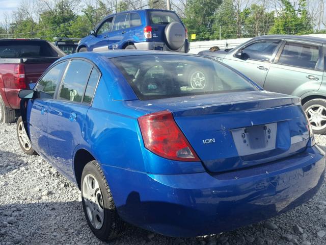 1G8AJ52F04Z106301 - 2004 SATURN ION LEVEL BLUE photo 3