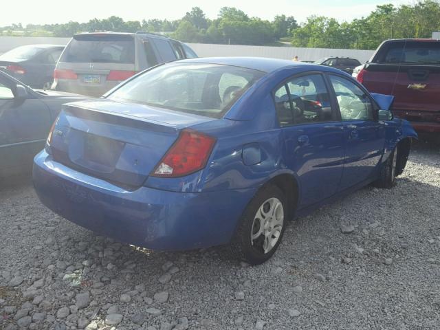 1G8AJ52F04Z106301 - 2004 SATURN ION LEVEL BLUE photo 4