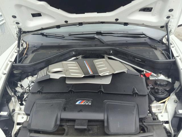 5YMGY0C5XCLK27835 - 2012 BMW X5 M WHITE photo 7