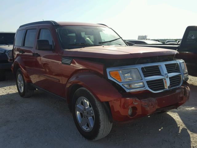 1D8GT58K17W613732 - 2007 DODGE NITRO SLT MAROON photo 1