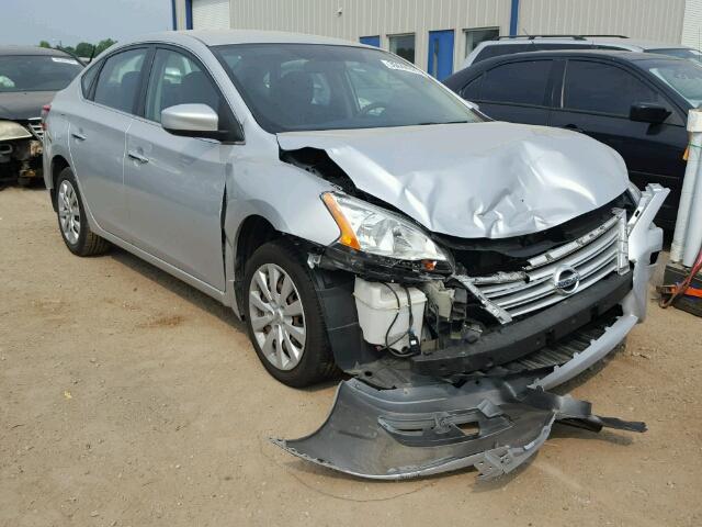 3N1AB7AP8DL703747 - 2013 NISSAN SENTRA S/S SILVER photo 1