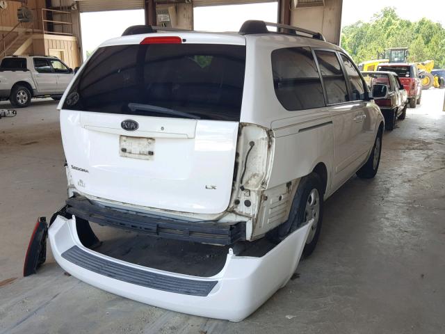 KNDMB233066058113 - 2006 KIA SEDONA EX WHITE photo 4