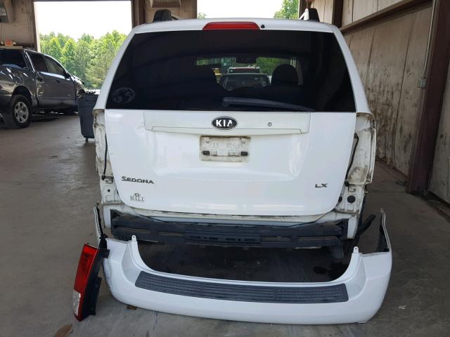 KNDMB233066058113 - 2006 KIA SEDONA EX WHITE photo 9