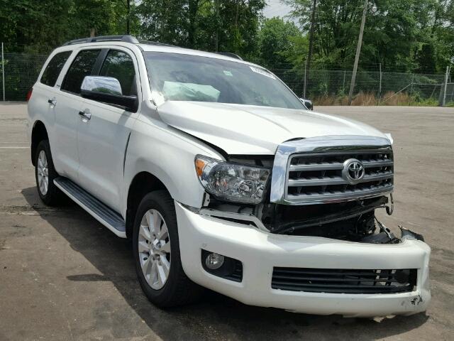 5TDYY5G17BS032418 - 2011 TOYOTA SEQUOIA PL WHITE photo 1