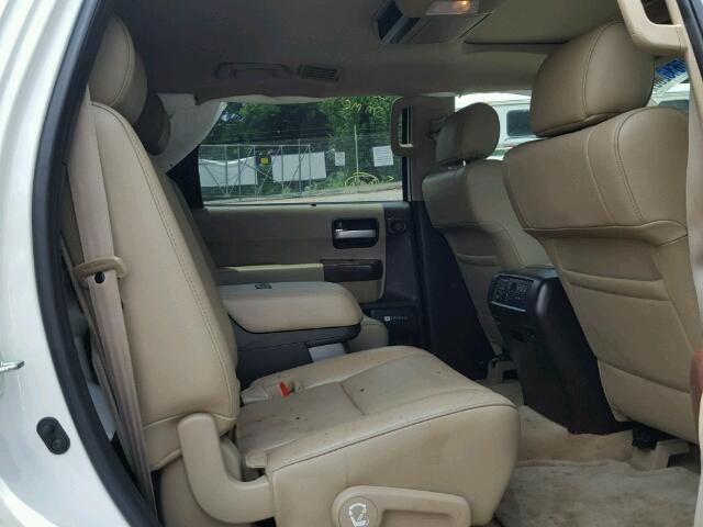 5TDYY5G17BS032418 - 2011 TOYOTA SEQUOIA PL WHITE photo 6