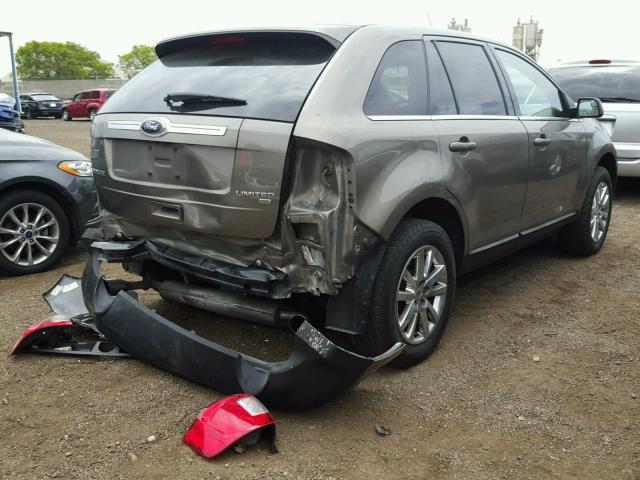 2FMDK4KC8DBB12331 - 2013 FORD EDGE LIMIT GRAY photo 4