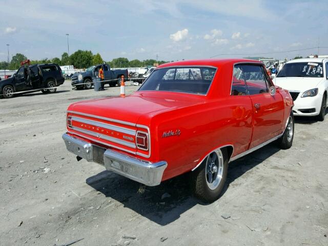 138375B165294 - 1965 CHEVROLET MALIBU SS RED photo 4