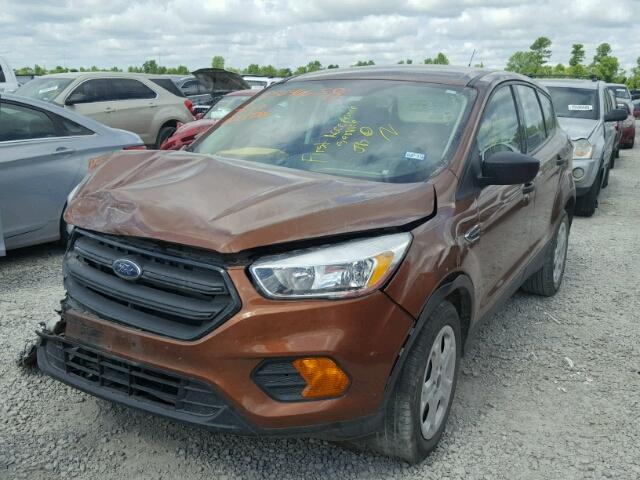 1FMCU0F76HUB52211 - 2017 FORD ESCAPE S BROWN photo 2