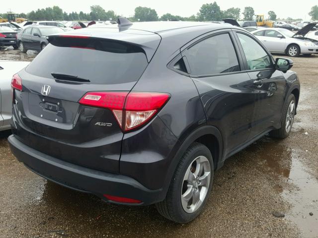 3CZRU6H59HG708005 - 2017 HONDA HR-V EX BLACK photo 4