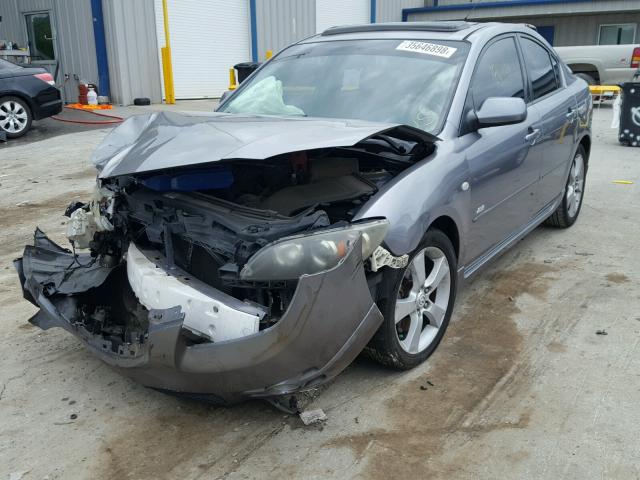 JM1BK123251307882 - 2005 MAZDA 3 S GRAY photo 2