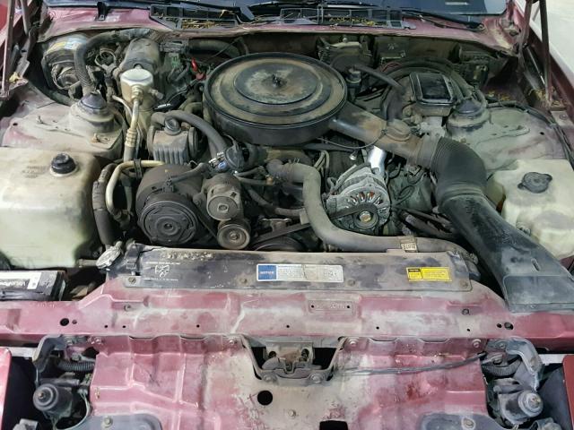 1G2FS23E5NL213334 - 1992 PONTIAC FIREBIRD B MAROON photo 7