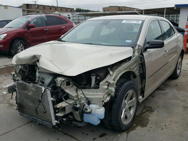 1G11B5SLXEF111512 - 2014 CHEVROLET MALIBU LS GOLD photo 2