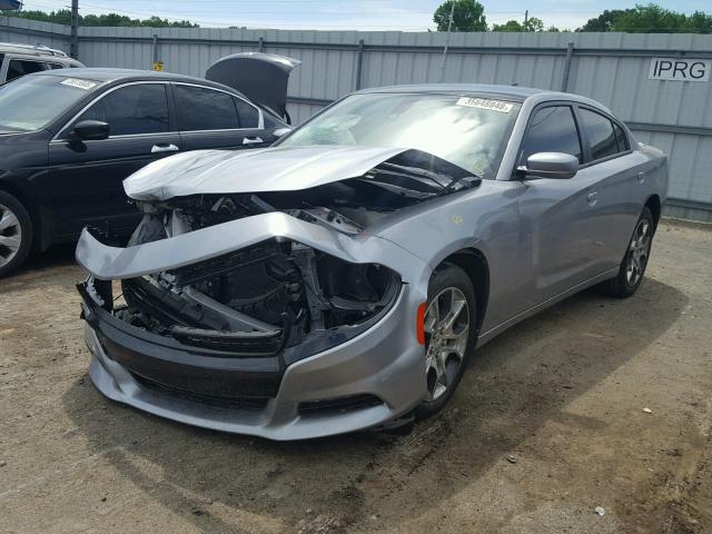 2C3CDXJG7FH815438 - 2015 DODGE CHARGER SX SILVER photo 2