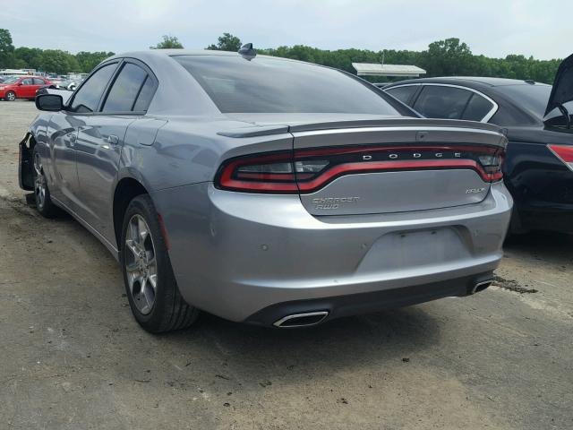 2C3CDXJG7FH815438 - 2015 DODGE CHARGER SX SILVER photo 3