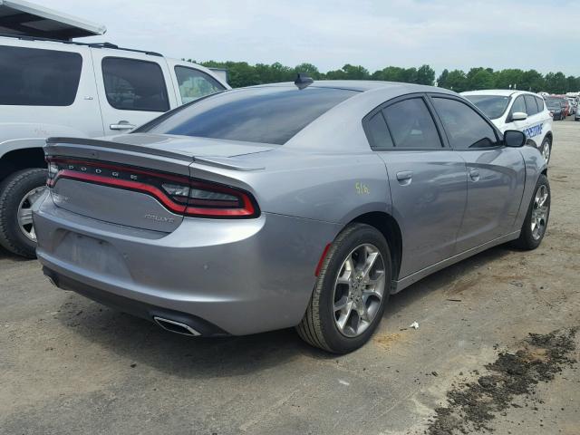 2C3CDXJG7FH815438 - 2015 DODGE CHARGER SX SILVER photo 4