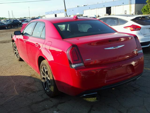 2C3CCAGG1HH553099 - 2017 CHRYSLER 300 S RED photo 3