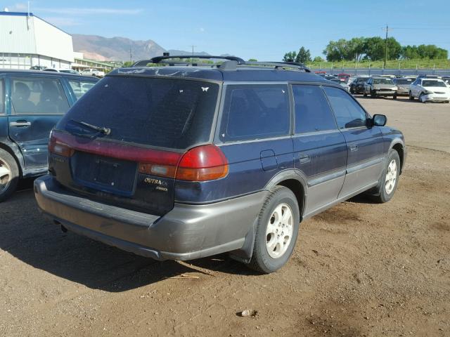 4S3BG6857W6654877 - 1998 SUBARU LEGACY 30T BLUE photo 4